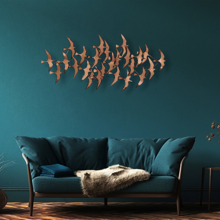 Wallity Martılar Accesorio de Pared de Metal Multicolor Wallity Martılar Accesorio de Pared de Metal Multicolor